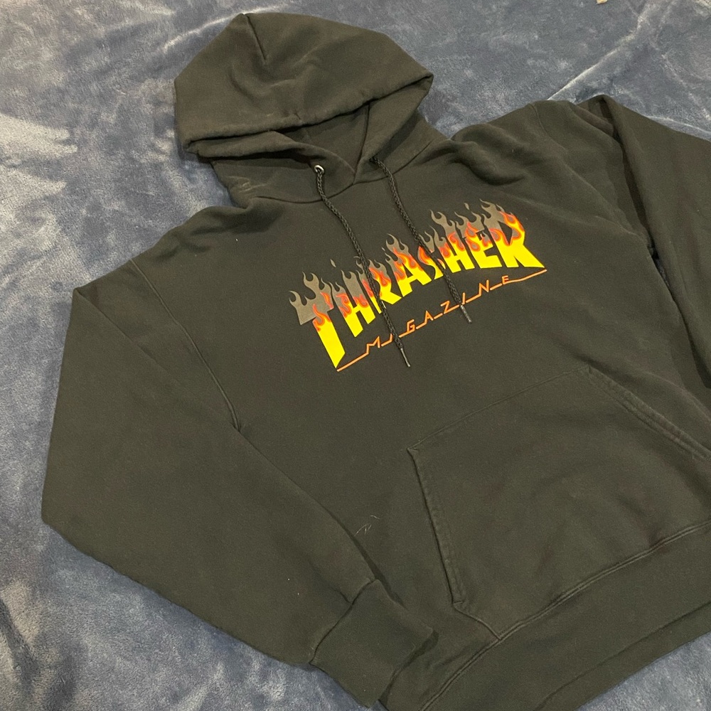 Black Flame Trasher hoodie